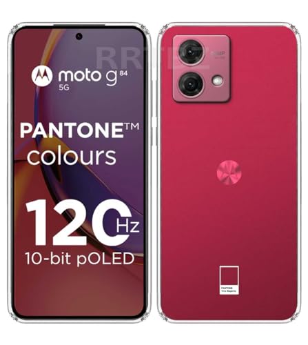 Image of Soft Silicone TPU Back Cover Compatible with Motorola G84 5G / Motorola Moto G84