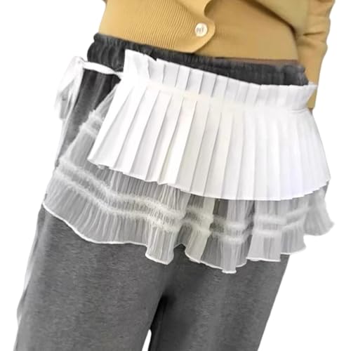 Jupe plissée taille haute confortable pour femmes et ados