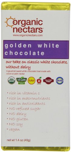 Organic Nectars Bar Golden White Chocolate, 1.40 Ounce Bar (Pack Of 3) #TOP17
