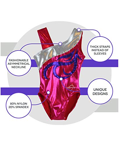 Obersee - O3Gl047Cl - Girl's Girls Gymnastics Leotard - Energy Fuchsia | Child (8-10 Years) #TOP4