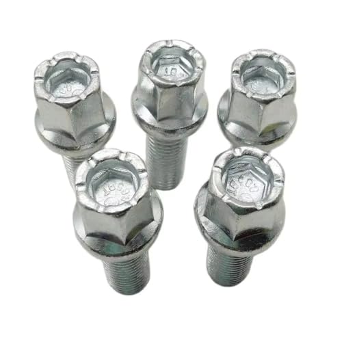 Tornillos cubo rueda VW elimina vibraciones con pernos ruedas coche Golf Touran Polo 5 unidades