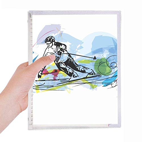 Carnet de ski en spirale rechargeable étanche avec feuillets amovibles