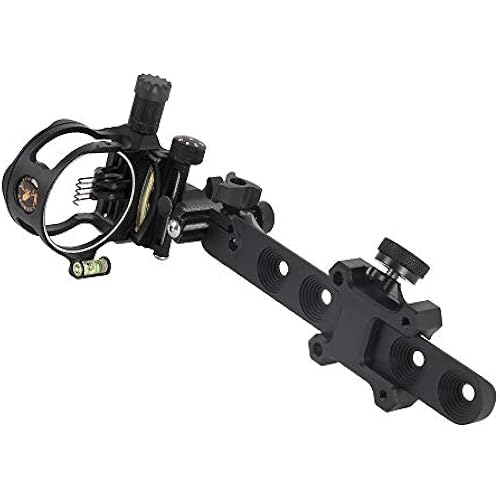 TOPOINT ARCHERY CNC Aluminum 5 Pins Or 7 Pins .019" Tool-Less Bow Sight with Micro Adjust Detachable Bracket LED Sight Light Left and Right Hand