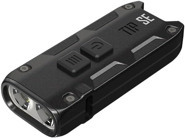 TIP SE OSRAM P8 Rechargeable Keychain EDC Flashlight, White, 700 Lumens, FL-NITE-TIPSE-BK