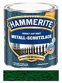 250 ml Hammerite Direkt auf Rost Metall-Schutzlack Dunkelgrün, Hammerschlag