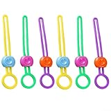 NbgrvB Bolsas de alimentos, 6 unidades, personalizables, para clips, organizador de sellado de aperitivos, cables, almacenamiento de cocina, transportables y anillos