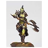  FCBEL 1/24 75mm Fantaisie Orc Femme guerrière en résine modèle moulé sous Pression, kit de Soldat Miniature Non assemblé et Non peint/Y27528