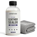 Leather Hero Top Coat – Leather Sealant & Protective Finish for Dye, Paint, Car Seats, Shoes & More – Scratch-Resistant Color Restorer with Applicator – 4oz(Satin Finish)