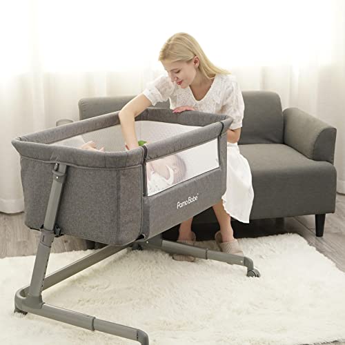 Pamo Babe P765C-GREY Baby Bassinet Bedside Sleeper thumb #4