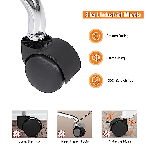 Alapur Rolling Saddle Stool With Back Support,Ergonomic Swivel Saddel Chair Hydraulic Adjustable Stool For Dentist Spa Massage Salon Hairdressers,Black #TOP2