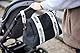 CHILDHOME, Baby Wickeltasche, Mommy Bag, inkl. Baby Wickelauflage, viele Fächer, Kinderwagenaufsatz, Schultergurt, Kunstleder, 22L, Mommy Club Signature, Canva Schwarz