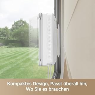 MOVA N1 Fensterputzroboter, kompakt, Dualflügel-Sprühreinigungssystem, 8000 Pa Saugkraft, Sicherheitsvorrichtung, intelligente Wegplanung für vollständige Abdeckung, All-in-One