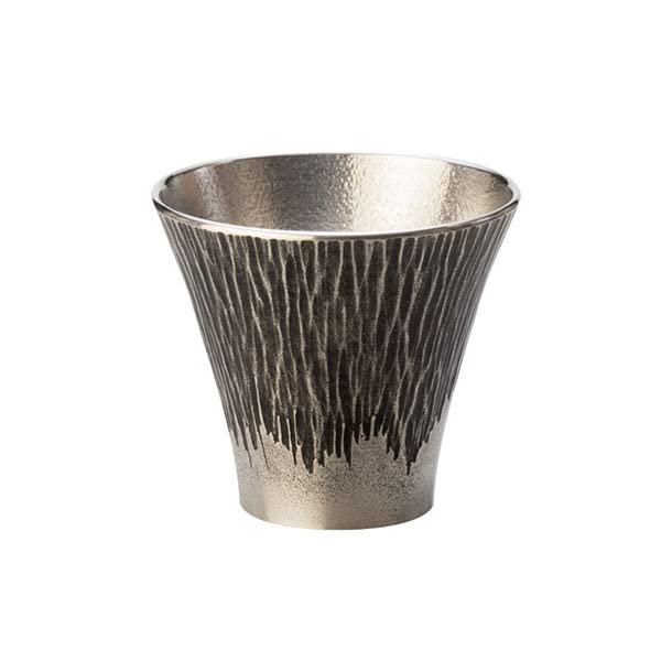 Osaka Tinware YKM_1105_4 Osaka Naniwa Tin, Traditional Crafts, Sake Cup, Mt. Fuji, Black