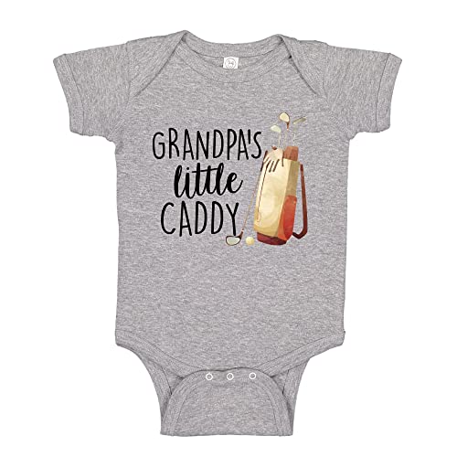 Grandpa's Little Caddy Golf Baby Bodysuit One Piece or Toddler T-Shirt for Golfer Grandpa Gift