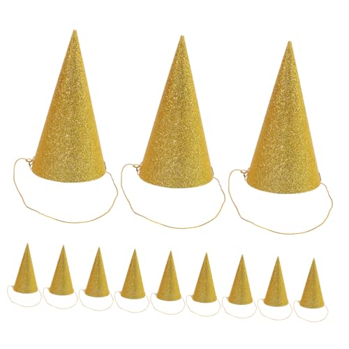 LABRIMP 12 Coni Festa Da Glitter Cappellini Da Compleanno Triangolari Per Bambini E Adulti Decorazioni Per Feste Di Nascita