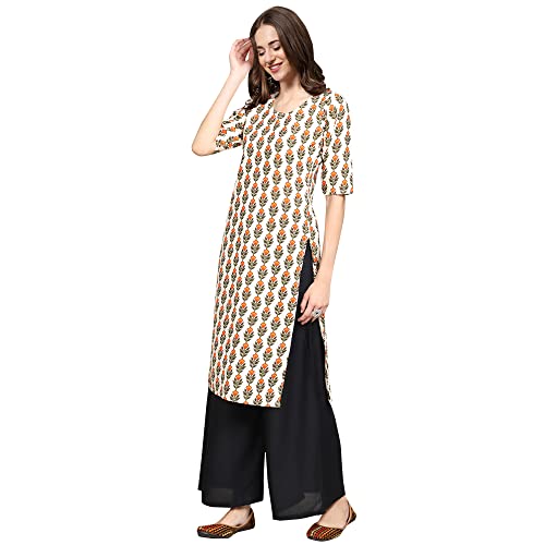 Image of Pinkmint Women's Crepe Regular Kurta
