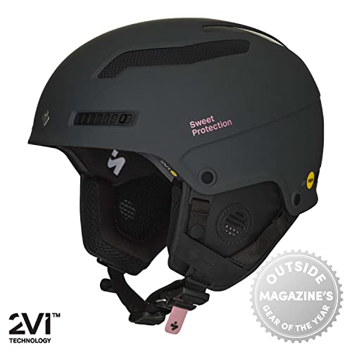 Sweet Protection Trooper 2Vi Mips Snowboarding And Ski Helmet - Advanced Protective Gear For Freeriding With Adjustable Ventilation, Bolt Gray/Rose Gold, Small/Medium #TOP4