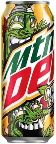 Limited Edition Mountain Dew Maui Burst, 16 fl oz can 4 pack