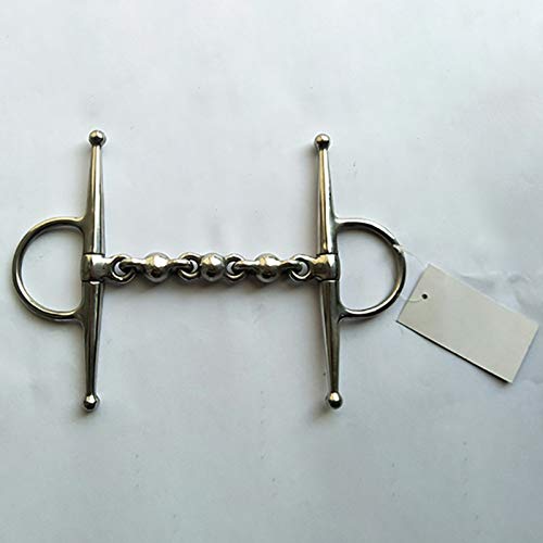 Bouche Cheval Acier Inoxydable équitation Bit équitation équipement de Course Snaffle de Liaison cuivre Bit équestre Décoration Accessoires (Color : 140mm)