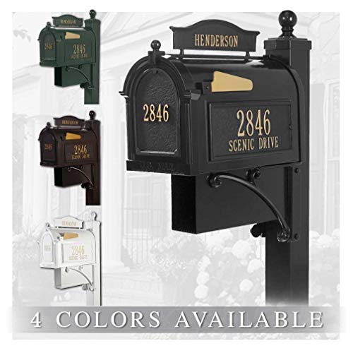 Whitehall™ Personalized Whitehall The Ultimate Mailbox & Post Package (4 Colors Available) #TOP28