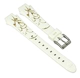  Uhrenarmband Kunststoff Band weiß/golden passend zu Calypso Watches K5624/5 K5624