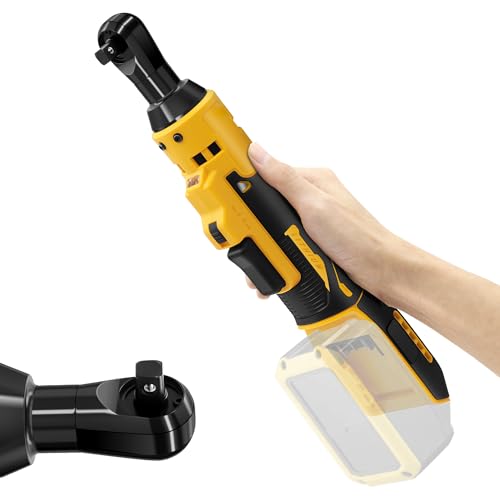 3/8" Cordless Ratchet Wrench, Electric Ratchet Wrench - Adapted for 18V 20V Series Batteries, Suitable for Bicycle & Car Maintenance (for Dewalt)