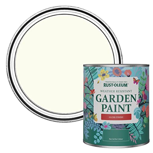 Rust-Oleum White Mould-Resistant Garden Paint In Gloss Finish - Antique White 750ml