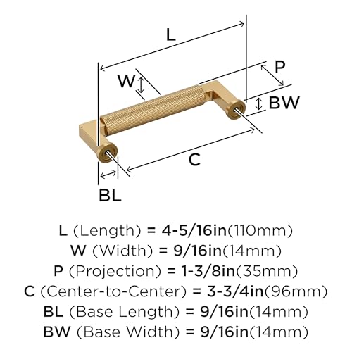Amerock Balata 3-3/4 inch (96mm) Center-to-Center Champagne Bronze Cabinet Pull, BP37623CZ by Amerock - Used condition - Image 5