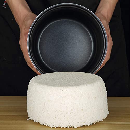 DRFGHK 1.2L Electric Rice Cooker with Steam & Rinse Basket, Portable Mini Rice Cooker, Nonstick, 15 Minutes Fast Cooking, Re-Heating, Keep Warm, for 2-4 People,Brown - Image 4