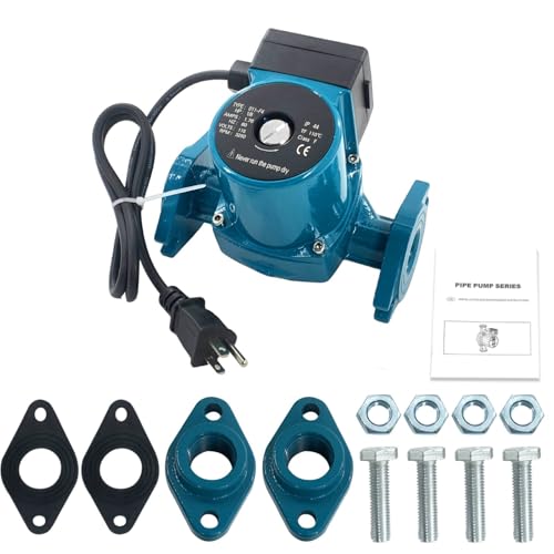 0011-F4 Circulator Pump Cast Iron 1/8HP 115V 31GPM Compatible with Taco