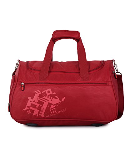 Nasher Miles Flanders Polyester 49Cm Soft-Sided Gym/Duffle Bag Red Small