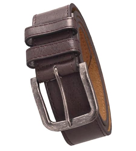 ARCHIE Antique Buckle Bonded Leather Jeans Belt For Men in Brown – 3.9 cm Wide, 32-42 Inch2