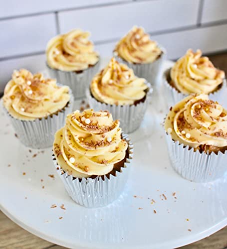 Green Direct Cupcake Liners - Standard Size Silver Cupcake Wrappers To Use For Pans Or Carrier Or On Stand - Paper Baking Cups Pack Of 240 #TOP5