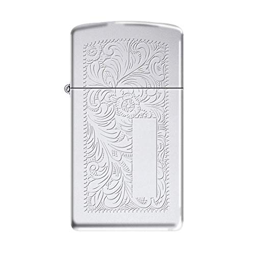 Encendedor Zippo Slim High Polish Chrome Venetian miniatura 2