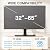 PERLESMITH Universal Swivel TV Stand-Table Top TV Stand for 32-65 inch TV-Height Adjustable TV Base with Heavy-Duty Tempered Glass Base, VESA 400x400mm up to 88lbs, PSTVS17
