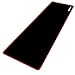 Extended Gaming Mouse Pad, GIM Mouse Pad Large Size 3mm Thick Waterproof Mouse Mat Gaming Wide Long Functional Non-Slip Rubber Base and Black Edge (30.7 x 11.8 x 0.12 inches)-Red Edge