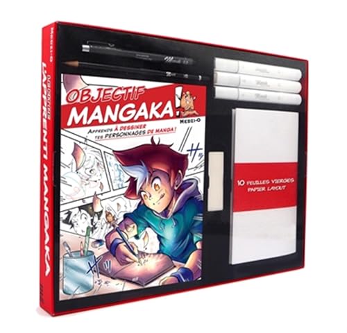 Le kit de l'apprenti mangaka - la première étape vers ton manga ! (coffret): Tout pour créer ses premiers personnages mangas