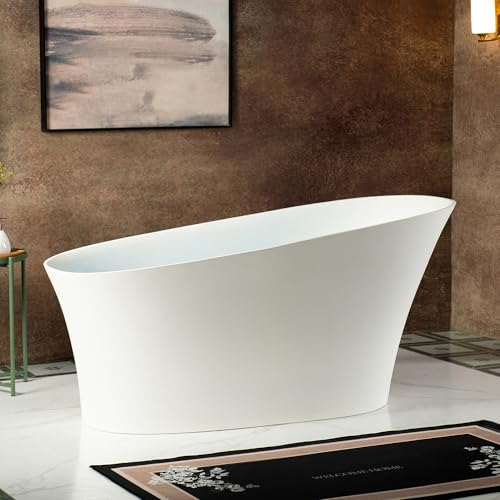 WOODBRIDGE 59 x 29.5 White Freestanding Bathtub