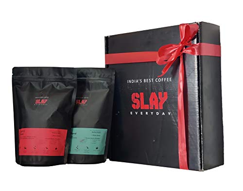 SLAY Coffee Hamper, Robusta Coffee Powder + Signature Arabica Coffee Powder, Freshly Roasted & Ground, Bag, 250G Each