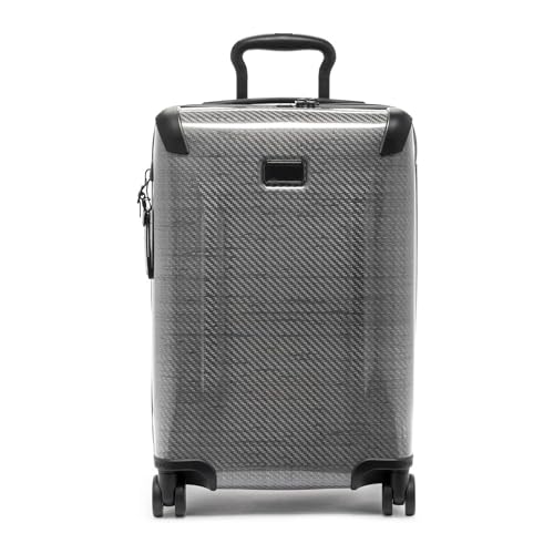 TUMI - Tegra-Lite International Expandable 4 Wheeled Carry-On - Carry On Luggage with Spinner Wheels & TSA Luggage Lock, Dark Grey, 9 x 14 x 21.75 inches