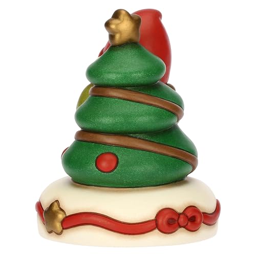 THUN, Carillon Gnomo Oliver e Albero di Natale in Ceramica di Alta Qualità, Versione Media, Collezione Natale, Statuine da Collezione, Idea Regalo per Natale, 11,7 x 12,1 x 14,6 cm - Immagine 5