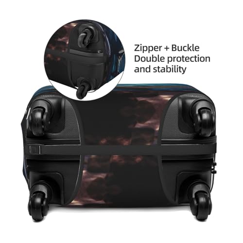 shark Print Luggage Cover Suitcase Protector Anti-scratch Fits 18-32 Inch Trolley Case4