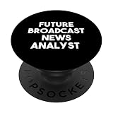 Future Broadcast News Analyst - Drôle PopSockets PopGrip Interchangeable