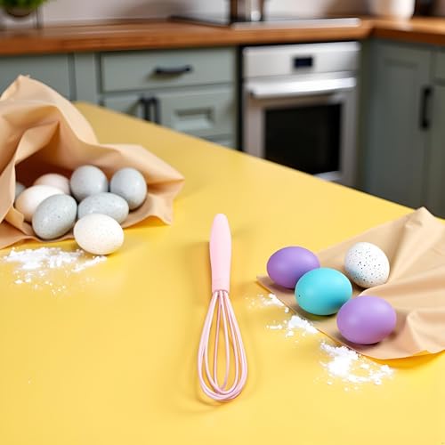 1Pc Pink Versatile Egg Whisks - Manual Egg Beaters, Mini Mixers, Creative Cream Kitchen Tools for Effortless Baking and Cooking - Image 7