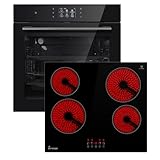 KKT KOLBE Autarkes Herdset | 60cm Einbaubackofen EB8017TFT | TFT-Touch-Display | Soft Close | 59cm Kochfeld CH5900RL | Katalyse | Pizzafunktion | Grill | Umluft | Heißluft | SET8017TFTCH5900RL