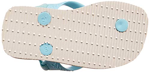 Sapatos Baby Disney Princess, Havaianas, Branco/Ice Blue, 20