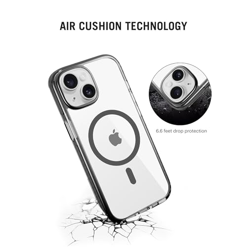 Image of DailyObjects Stride 3.0 Clear Magnetic Protective Case Cover Compatible with iPhone 13 |Magsafe|Camera & Body Protection|Anti Shock,Scratch Resistant|Precise Cutouts Design|Wireless Charging-Clear