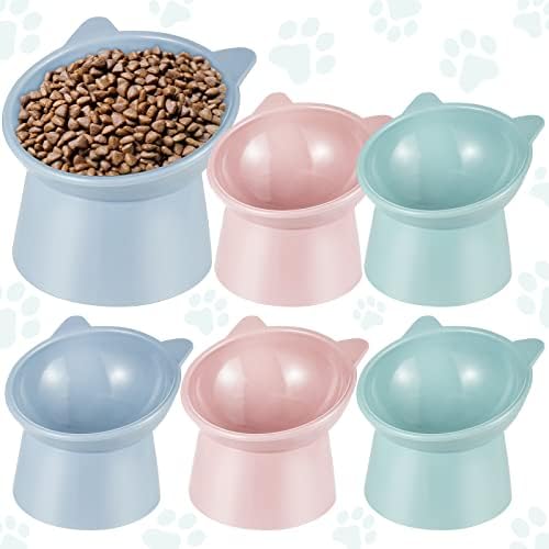 Adjustable Elevated Cat & Dog Bowl Stand – 15° Tilt, 3 Height Settings, Ceramic Dish With 360° Rotation, Anti-Slip Base For Whisker Relief & Better Digestion - View #8