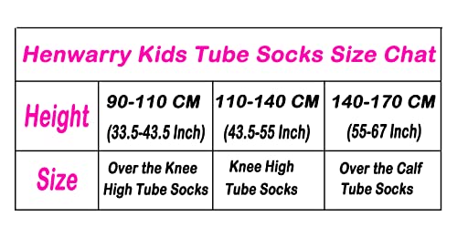 Henwarry Kids Toddler Soccer Socks Classical Stripes Cotton Soft Over The Calf Tube Socks For Boys Girls (A15-Green/Yellow/White) #TOP3