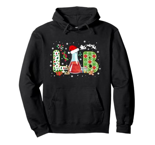 Lab Christmas Laboratory Technician Science Xmas Scientist Pullover Hoodie